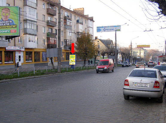 Фото рекламної площини за адресою Главная ул., 126А / Независимости пр., в центр