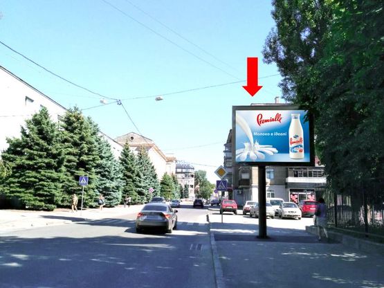 Фото рекламной плоскости по адресу Динамовская ул. - ул. Тринклера, в сторону ул. Сумской Фото рекламной плоскости по адресу Динамовская ул. - ул. Тринклера, в сторону ул. Сумской