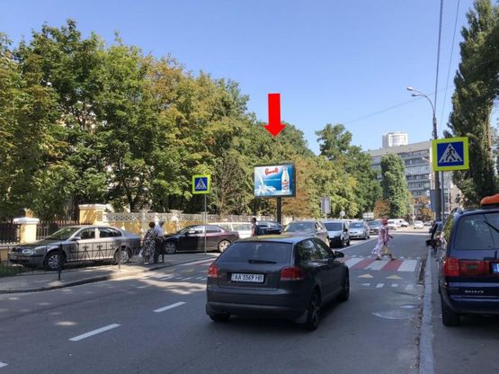 Фото рекламной плоскости по адресу Новогоспитальная ул. (бывш. Щорса пер.), 24б, в сторону бул. Украинки Фото рекламной плоскости по адресу Новогоспитальная ул. (бывш. Щорса пер.), 24б, в сторону бул. Украинки