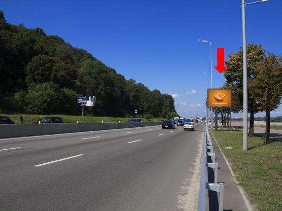 Фото рекламної площини за адресою Набережное шоссе ул., 300 м. от ст.м. "Днепр", в сторону Подола Фото рекламної площини за адресою Набережное шоссе ул., 300 м. от ст.м. "Днепр", в сторону Подола