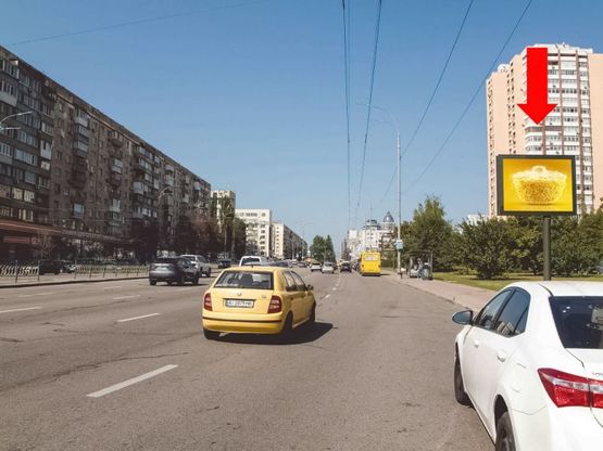 Фото рекламної площини за адресою Украинки бул., 21А - 21Б, в сторону ст. м. "Печерская"