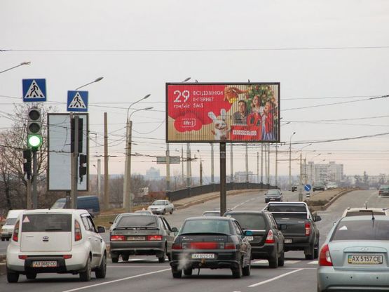 Фото рекламной плоскости по адресу Льва Ландау пр-т + Московский пр-т, 140, в центр Фото рекламной плоскости по адресу Льва Ландау пр-т + Московский пр-т, 140, в центр