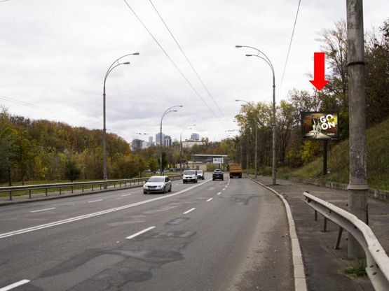 Фото рекламної площини за адресою Протасов Яр ул., 350 м. от ул. Соломенской, в сторону ул. Федорова 