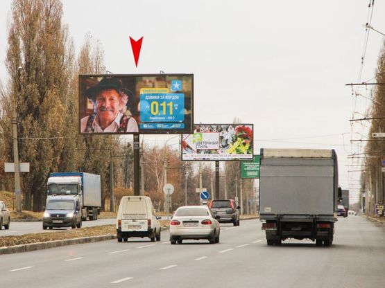 Фото рекламної площини за адресою Льва Ландау пр-т, 56, из центра Фото рекламної площини за адресою Льва Ландау пр-т, 56, из центра