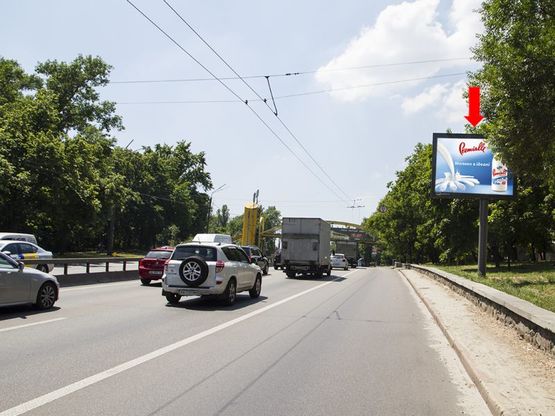 Фото рекламной плоскости по адресу Телиги ул., 41, в сторону ст. м. "Шулявская"