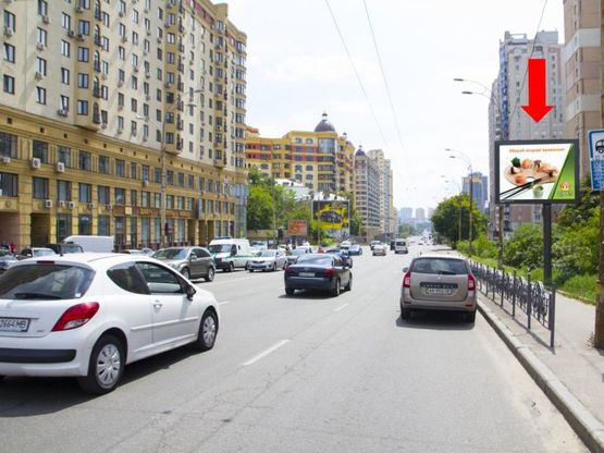 Фото рекламной плоскости по адресу Черновола ул., 12, в сторону пр. Победы Фото рекламной плоскости по адресу Черновола ул., 12, в сторону пр. Победы