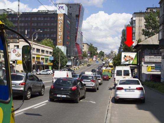 Фото рекламной плоскости по адресу Гетьмана ул., 17, напротив ТРЦ "Космополит", в сторону ст. м. "Шулявская" Фото рекламной плоскости по адресу Гетьмана ул., 17, напротив ТРЦ "Космополит", в сторону ст. м. "Шулявская"