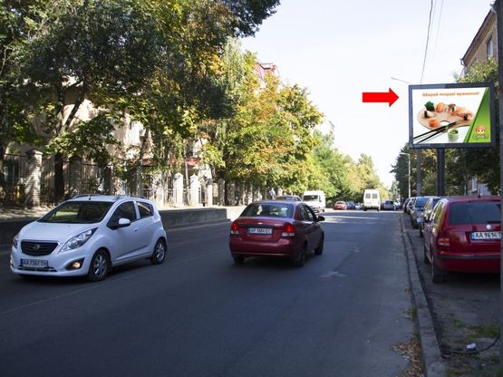 Фото рекламної площини за адресою Головко ул, 27 - пр. Лобановского, в сторону ул. Соломенской