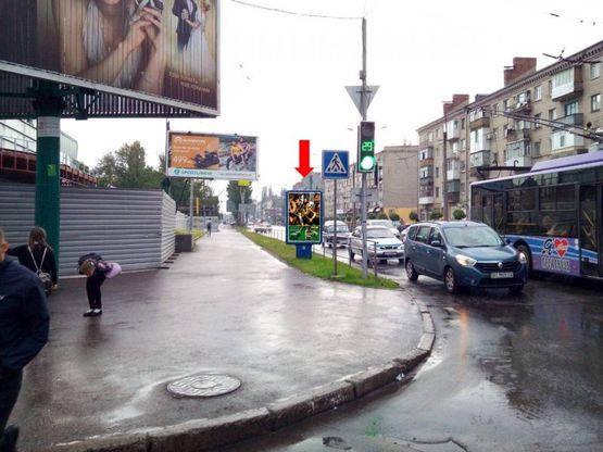 Фото рекламной плоскости по адресу Первомайская ул. / ул. Пролетарская, возле супермаркетов "АТБ", "Технополис" Фото рекламной плоскости по адресу Первомайская ул. / ул. Пролетарская, возле супермаркетов "АТБ", "Технополис"