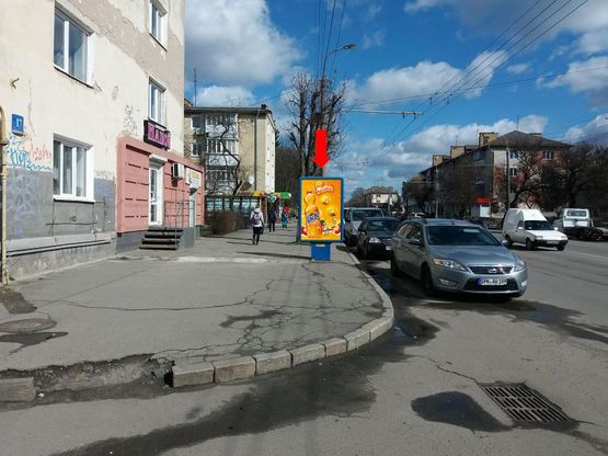 Фото рекламной плоскости по адресу Грушевского пр., 17, к ж/д вокзалу