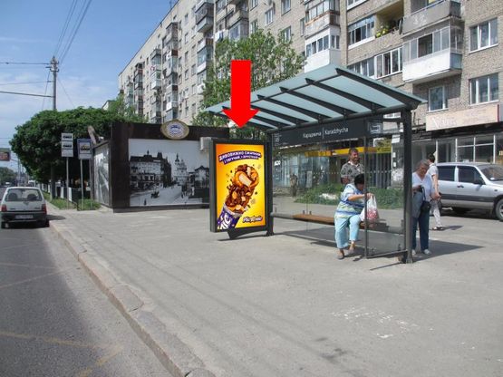 Фото рекламної площини за адресою Любинская ул., 102, ост. ул. Караджича Фото рекламної площини за адресою Любинская ул., 102, ост. ул. Караджича