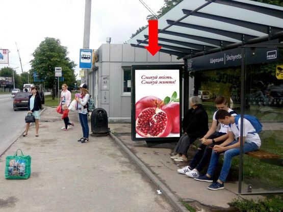 Фото рекламной плоскости по адресу Кульпарковская ул., 123, ост. ул. Щирецкая