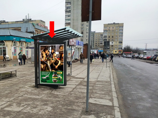 Фото рекламної площини за адресою Красной Калины пр., 109, ост. "пр. Красной Калины", из центра