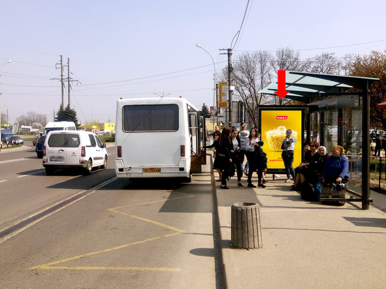 Фото рекламной плоскости по адресу Липинского ул., 60, ост. «Автостанция №2», возле супермаркета "Эпицентр", в сторону ул. Хмельницкого