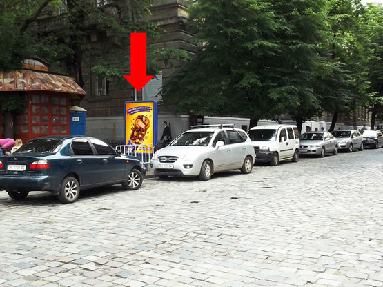 Фото рекламної площини за адресою Галицкая пл. / Князя Романа ул. Фото рекламної площини за адресою Галицкая пл. / Князя Романа ул.