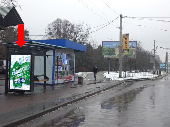 Фото рекламної площини за адресою Кульпарковская ул. 95, (ост. "Кульпарков"), из центра Фото рекламної площини за адресою Кульпарковская ул. 95, (ост. "Кульпарков"), из центра