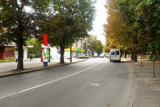 Фото рекламной плоскости по адресу Черновола ул., 40 / Лермонтовская ул., напротив парка им. Шевченко
