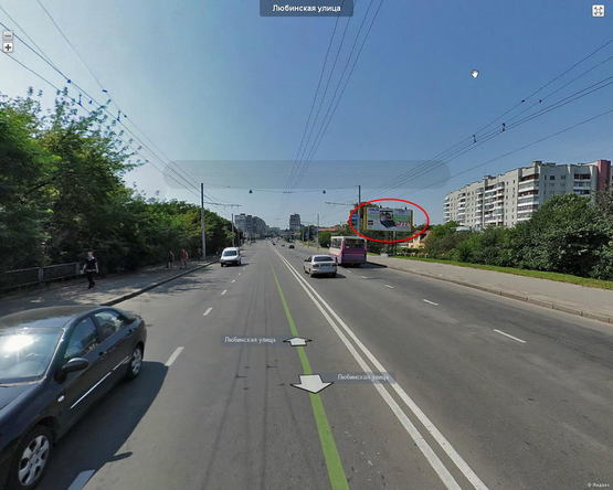 Фото рекламной плоскости по адресу Любінська (магазин "Меблі") ст.А