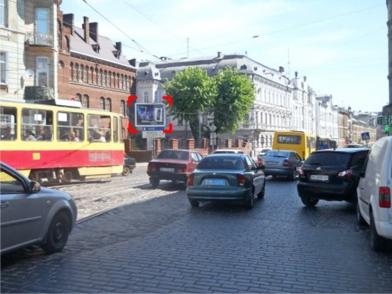 Фото рекламної площини за адресою пер. вул. Городоцької – Леонтовича, розмір 2,3 х 3,2 м скролл Фото рекламної площини за адресою пер. вул. Городоцької – Леонтовича, розмір 2,3 х 3,2 м скролл