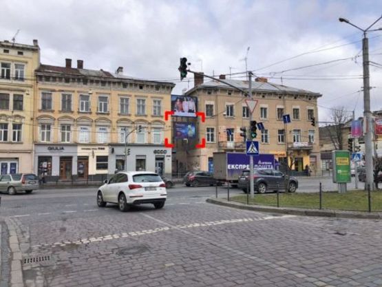 Фото рекламной плоскости по адресу вул. Торгова, 15, розмір 2,3 х 3,2 м скролл Фото рекламной плоскости по адресу вул. Торгова, 15, розмір 2,3 х 3,2 м скролл