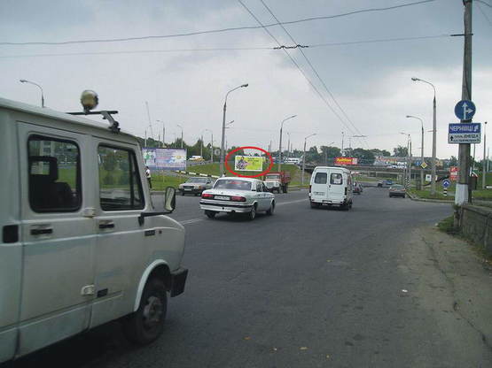 Фото рекламной плоскости по адресу Толстого (розв'язка) сторона Б