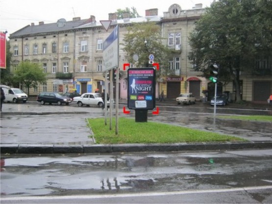 Фото рекламної площини за адресою пер. вул. Невського – Бандери, місце 1 Фото рекламної площини за адресою пер. вул. Невського – Бандери, місце 1