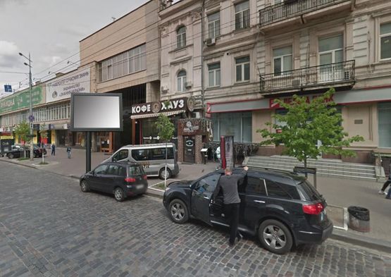 Фото рекламной плоскости по адресу Большая Васильковская ул. 63 Фото рекламной плоскости по адресу Большая Васильковская ул. 63