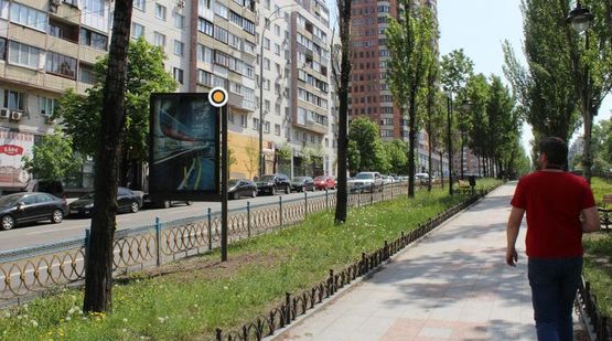 Фото рекламной плоскости по адресу Леси Украинки бул. разделитель
