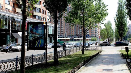 Фото рекламной плоскости по адресу Леси Украинки бул. разделитель