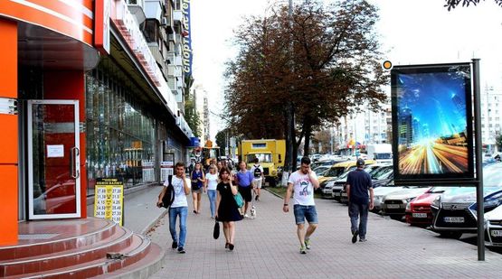 Фото рекламной плоскости по адресу Леси Украинки бул. 28