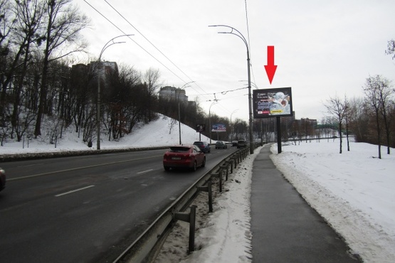 Фото рекламної площини за адресою Протасов Яр, в направлении Соломянской ул.
