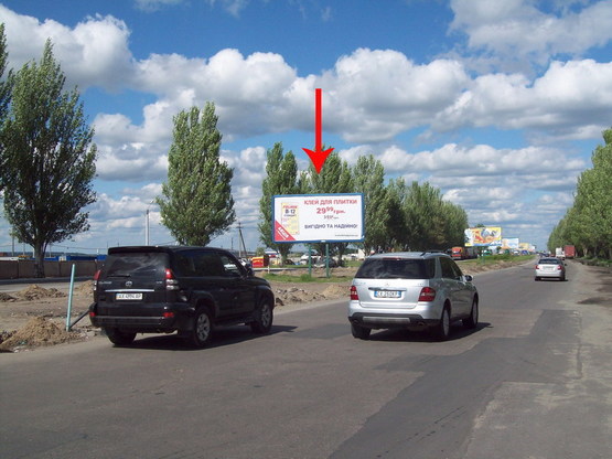 Фото рекламної площини за адресою Донецкое Шоссе На Разделителе Возле Перекрестка С Березинской Возле Азс юкон, Направление К Метро И Эпицентру Фото рекламної площини за адресою Донецкое Шоссе На Разделителе Возле Перекрестка С Березинской Возле Азс юкон, Направление К Метро И Эпицентру
