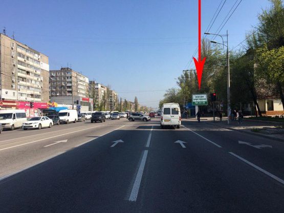 Фото рекламної площини за адресою t125A3,просп. Слобожанський, 46, на зупинці, на світлофорі Фото рекламної площини за адресою t125A3,просп. Слобожанський, 46, на зупинці, на світлофорі