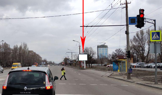 Фото рекламной плоскости по адресу t132A4,вул. Набережна Перемоги, в районі буд. 29 Фото рекламной плоскости по адресу t132A4,вул. Набережна Перемоги, в районі буд. 29