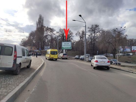 Фото рекламної площини за адресою t052A2,вул. Курчатова в районі автовокзалу