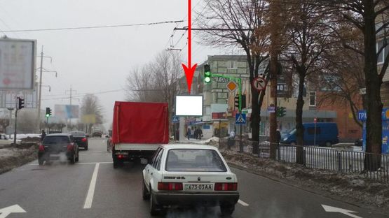 Фото рекламной плоскости по адресу t070A1,просп. Олександра Поля (Кірова) - вул. Леоніда Стромцова (Вакуленчука), біля світлофора Фото рекламной плоскости по адресу t070A1,просп. Олександра Поля (Кірова) - вул. Леоніда Стромцова (Вакуленчука), біля світлофора