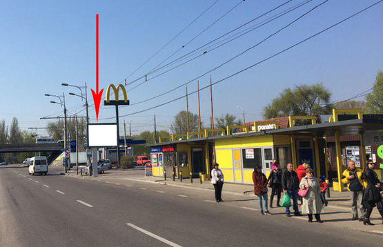 Фото рекламной плоскости по адресу t119A2,просп. Слобожанський, 1/А, біля Макдональдз, на зупинці, на світлофорі Фото рекламной плоскости по адресу t119A2,просп. Слобожанський, 1/А, біля Макдональдз, на зупинці, на світлофорі