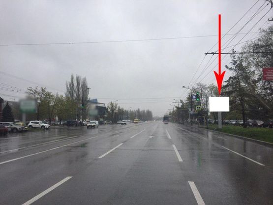 Фото рекламной плоскости по адресу t133A3,вул. Набережна Перемоги, навпроти буд. 30, біля світлофору, рух в центр Фото рекламной плоскости по адресу t133A3,вул. Набережна Перемоги, навпроти буд. 30, біля світлофору, рух в центр