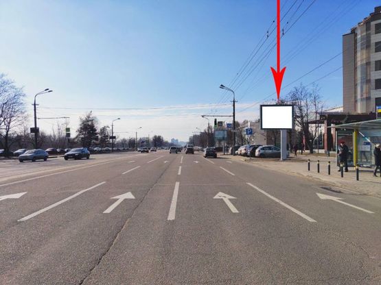 Фото рекламної площини за адресою t135A7,вул. Набережна Перемоги, в районі буд. 30, біля світлофору, рух в бік вул. Космічна Фото рекламної площини за адресою t135A7,вул. Набережна Перемоги, в районі буд. 30, біля світлофору, рух в бік вул. Космічна