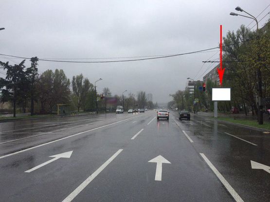 Фото рекламної площини за адресою t141A3,вул. Набережна Перемоги, в районі буд. 78, на світлофорі Фото рекламної площини за адресою t141A3,вул. Набережна Перемоги, в районі буд. 78, на світлофорі