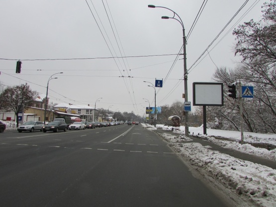 Фото рекламной плоскости по адресу Валерія Лобановського (Краснозвездный) проспект, світлофор (зуп."Мистецька")
