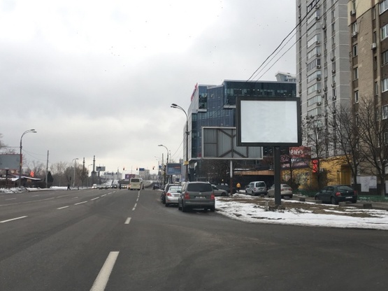 Фото рекламной плоскости по адресу Дніпровська набережна, 3А (рух до мосту Патона)