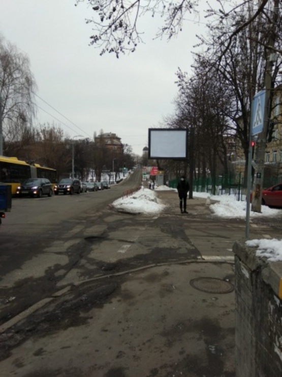 Фото рекламной плоскости по адресу Овруцька, 28/1 / Делегатський провулок (світлофор) Фото рекламной плоскости по адресу Овруцька, 28/1 / Делегатський провулок (світлофор)