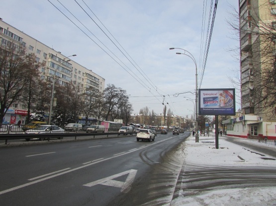 Фото рекламной плоскости по адресу Чоколівський бульвар, поміж буд. 20, 22