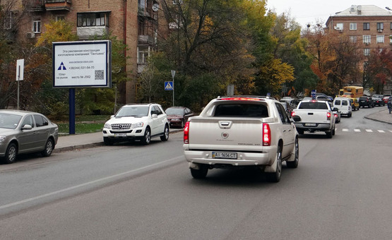 Фото рекламної площини за адресою Щорса,21 (В2) СКРОЛЛЕР На Бул.Л Украинки,ст М Печерская