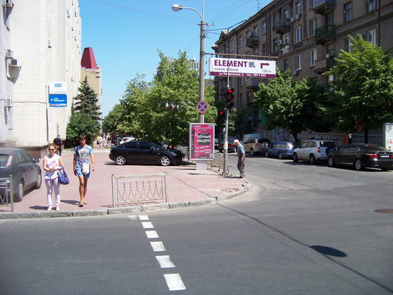 Фото рекламной плоскости по адресу Вул. Воскресенська,24, Eximbank Фото рекламной плоскости по адресу Вул. Воскресенська,24, Eximbank