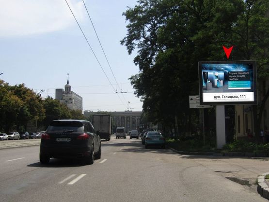 Фото рекламной плоскости по адресу вул. Робоча, 174/ул. Рабочая, 174. На пересечении с ул. Павла Чубинского Фото рекламной плоскости по адресу вул. Робоча, 174/ул. Рабочая, 174. На пересечении с ул. Павла Чубинского