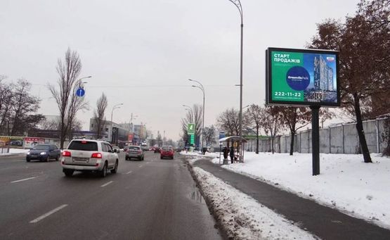 Фото рекламной плоскости по адресу Новоконстантиновская 1А/ в центр,на Подол (А5) СКРОЛЛЕР