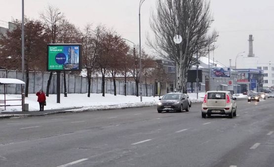 Фото рекламної площини за адресою Новоконстантиновская 1А/ на Телиги (В) СКРОЛЛЕР