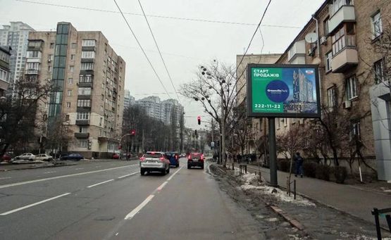 Фото рекламної площини за адресою вул.Михайла Бойчука (Киквидзе),27 /на б-р Л.Українки,б-р Дружби Народів (А1) СКРОЛЕР